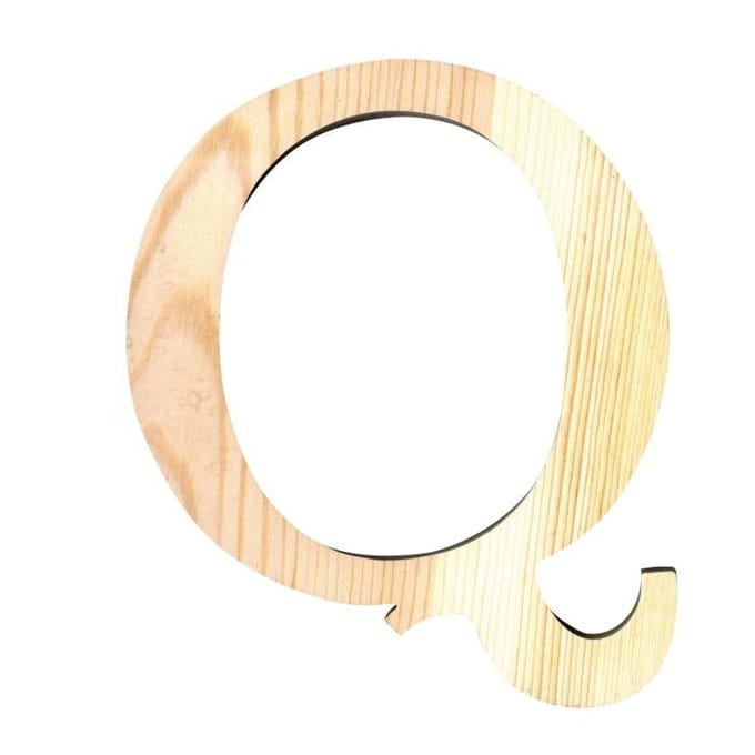 Artemio houten letter Q 11.5 cm