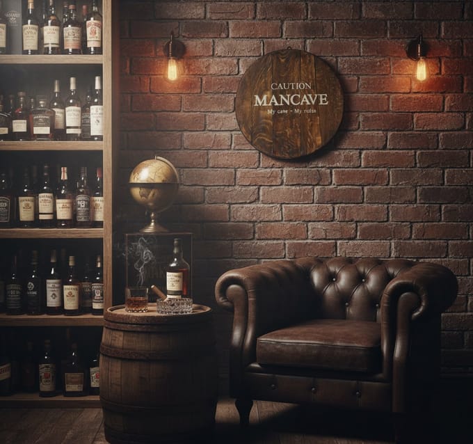 ManCave / Wandbord "Mancave" / Cadeau / Mannen / Stoer / Gift