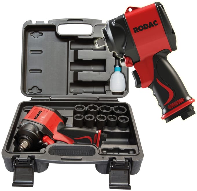 RODAC RC2751BC Slagmoersleutel 1/2 Stubby Twin Hammer