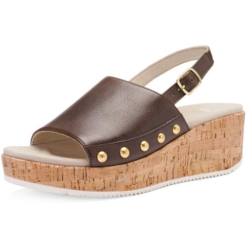 Sandalen met sleehak Ara -