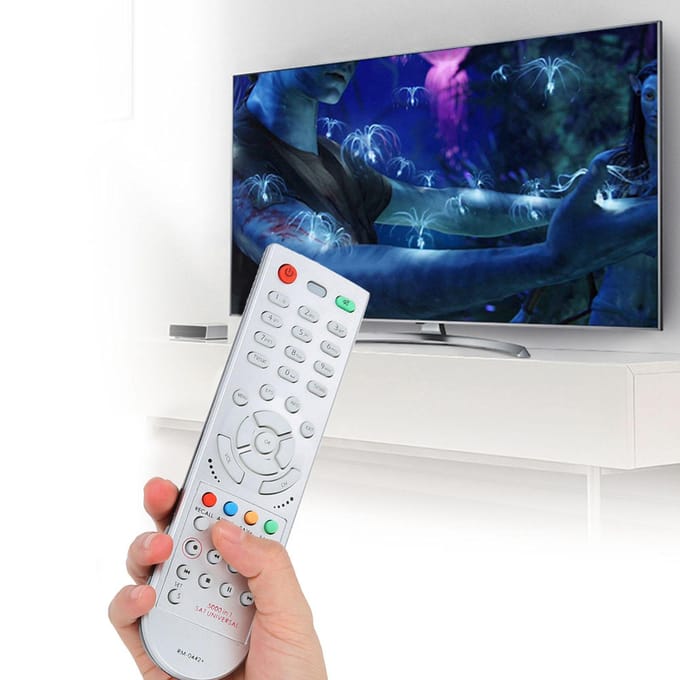 Télécommande universelle pour récepteur satellite SAT, télécommande intelligente white