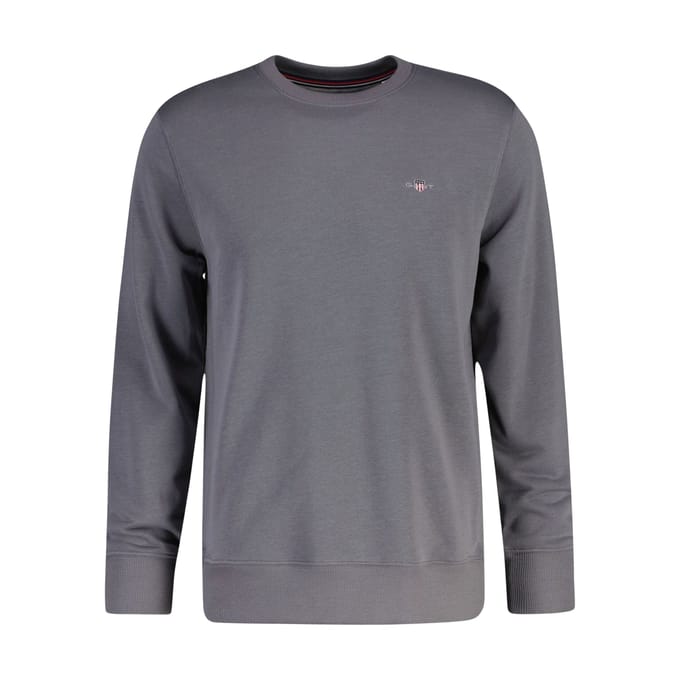 Gant Trui Shield C-Neck Sweat Midden Grijs / male
