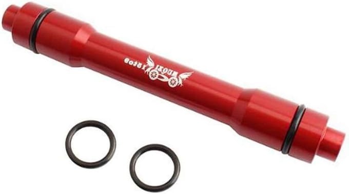 Fiets Adapter - Naaf Conversie - Wiel Monteren - Steekas naar Snelspanner - 15mm naar 9mm - Rood