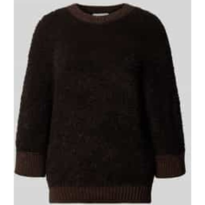 Loose fit gebreide pullover met wol
