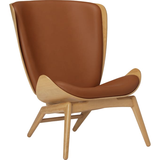 UMAGE The Reader fauteuil - eiken - Leder Hope cognac