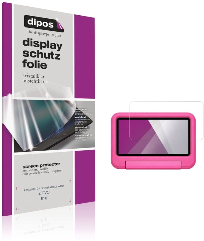 dipos – 2x Beschermfolie geschikt voor ZIOVO E10 | Krasbestendige & heldere Screenprotector Ultra-Thin