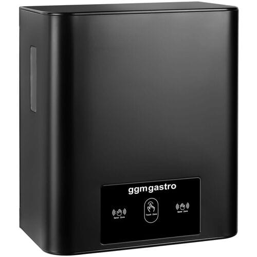 GGM Gastro Papierrollenhandtuchspender - mit Sensor - Edelstahl - Schwarz