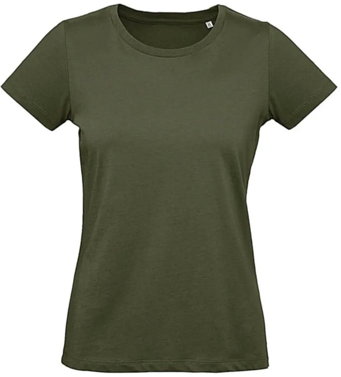 T-shirt dames B&C Organic Inspire Plus