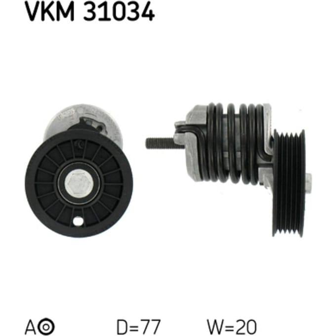 Spanpoelie, V-riem SKF VKM 31034