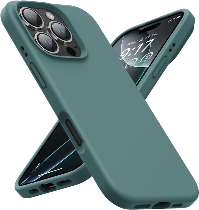 Arara Hoesje Geschikt voor iPhone 16 Pro Max Hoesje Siliconen - liquid Backcover - Groen