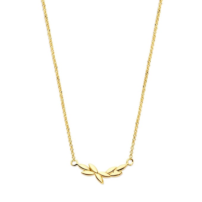 collier 40 + 5 cm 3 micron zilver verguld (geel)