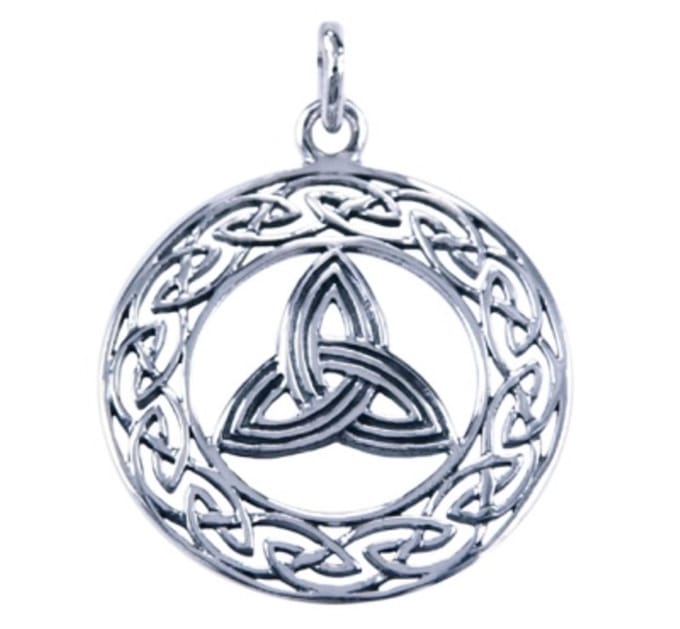 Hetty'S - Keltische - hanger - Triquetra - 925 zilver - rond
