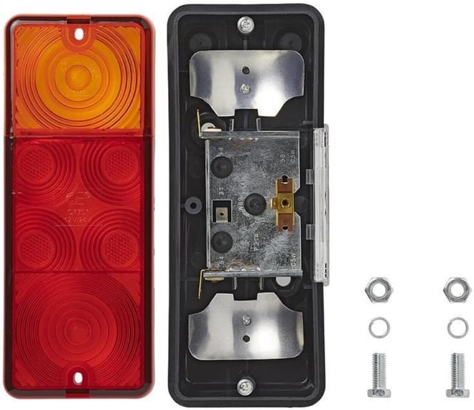 ProPlus Achterlicht aanhangwagen/caravan - 4 functies - 210 x 83 mm - rood