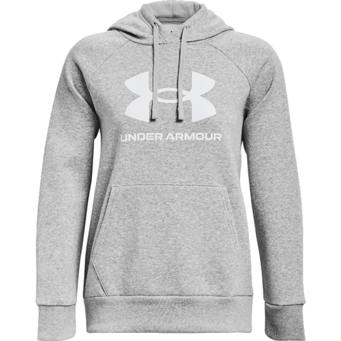 Under Armour Rival Fleece Big Logo Hoody Dames Grijs K012