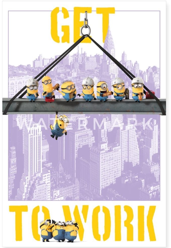 Minions Get To Work Poster 60x90 cm
