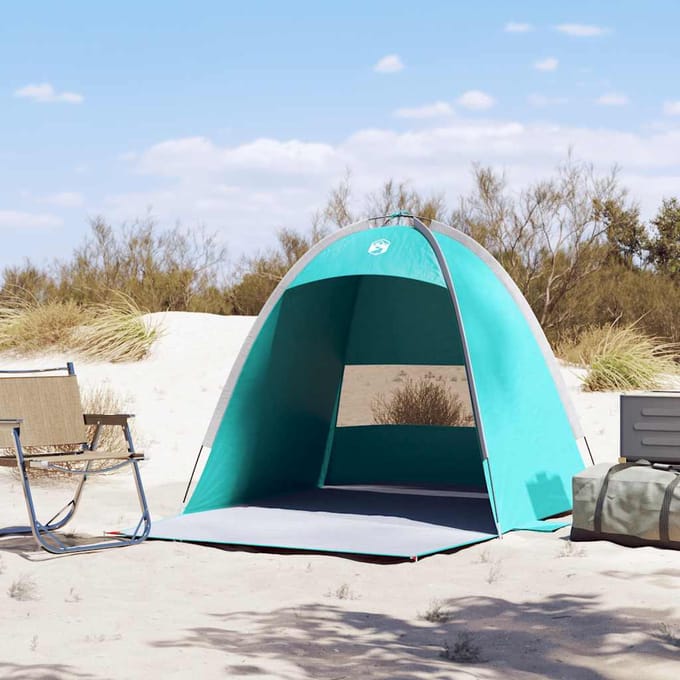 vidaXL - Strandtent - 3-persoons - waterdicht - zeegroen