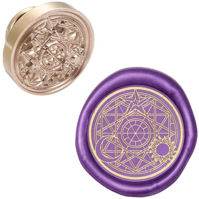 Dailygoody - Wax Seal Stempelkop - Magic Circle - Afneembaar en