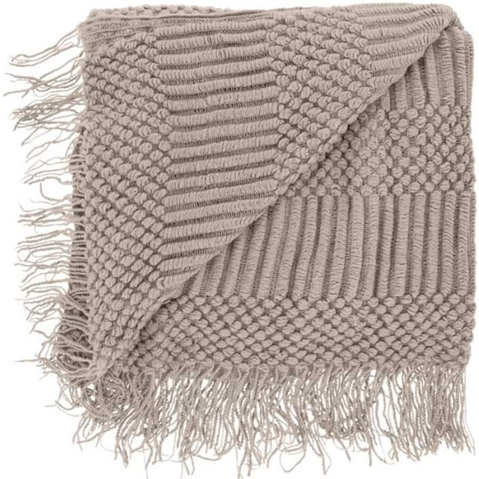 Unique Living - Plaid Palma Taupe -130x160cm
