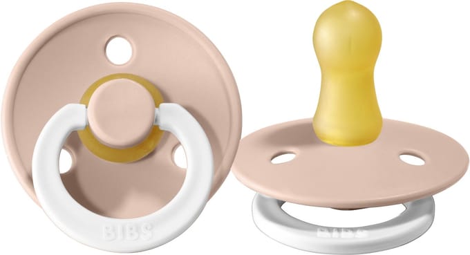 BiBs Glow In The Dark Fopspeen - Rond - 0-6 Mnd - Blush
