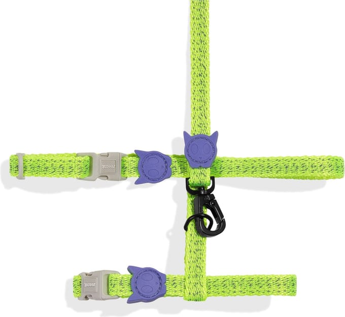 Zee.Dog Nox Lumen Harnas + Lijn - Kattenharnas -