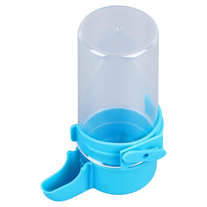 Abreuvoir à eau pour oiseaux Automatique Épaissi Transparent Distributeur d'eau pour perroquets de compagnie Perruches white