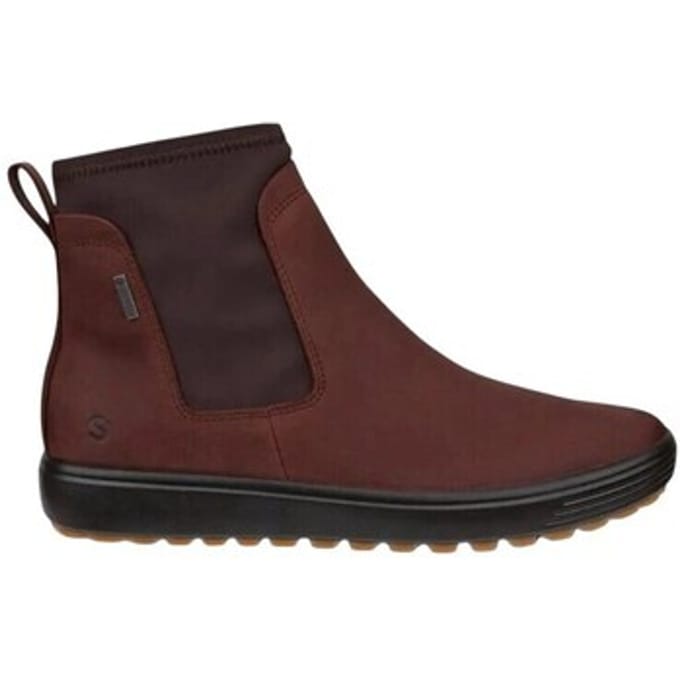 Ecco Soft 7 Tred dames enkellaars - Expresso - Maat 37
