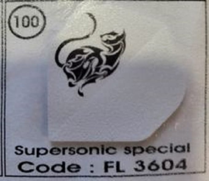 Dart Flights - 10 sets (30 stuks) - 100 micron - Supersonic Flights special 3604