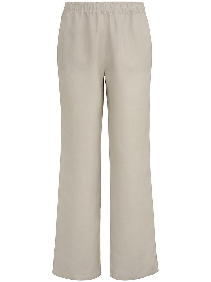 Comfortbroek pasvorm Cornelia 100% linnen Van Peter Hahn beige