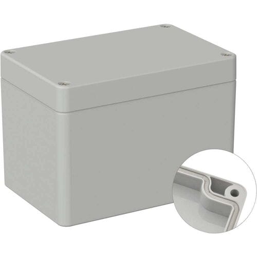 TRU COMPONENTS TC-9065500 Outdoorbehuizing 120 x 80 x 85 Polycarbonaat Grijs-wit (RAL 7035) 1 stuk(s)