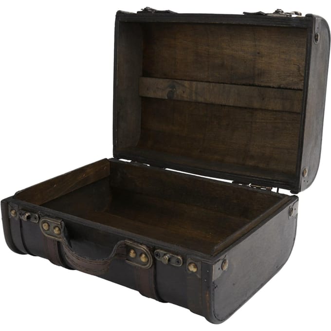 Retro Koffer Houten Opbergdoos Studio Decoratie Etalage Fotografie Requisieten Koffer black