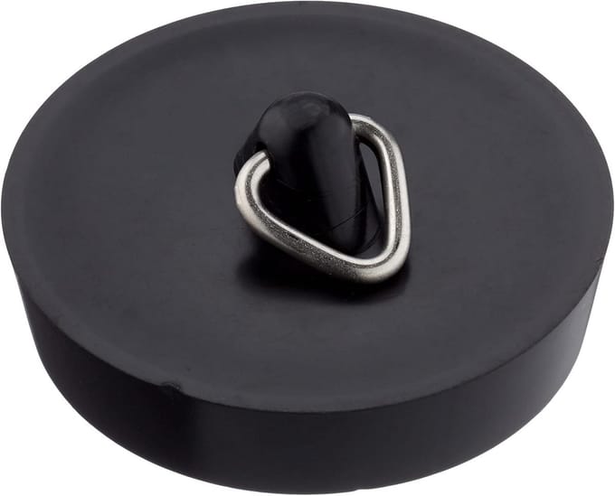Ventielstop - Afvoerstop Stopkraan - Afvoer Afsluiten - Universele Pasvorm - 455 mm - Zwart