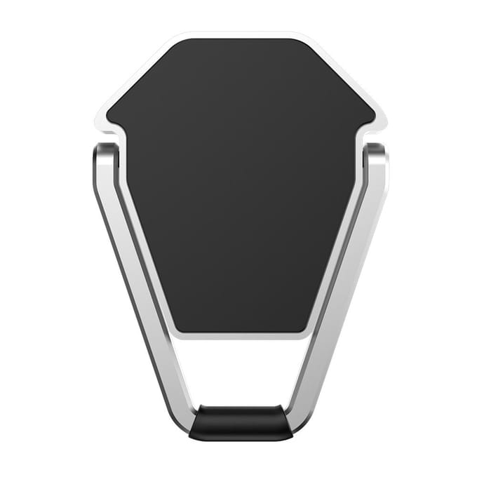 Schild-laptopstandaards Onzichtbare draagbare lichtgewicht standaards Zelfklevende opvouwbare notebookstandaards Stabiel zilver