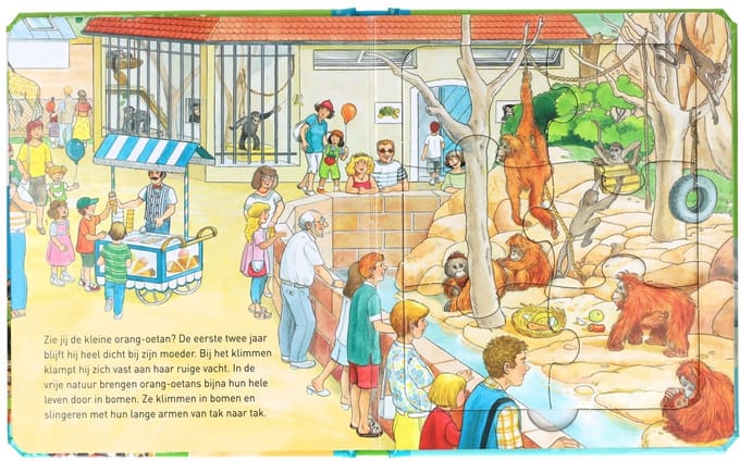 Puzzelboek in de Dierentuin (met 5 Legpuzzeltjes)