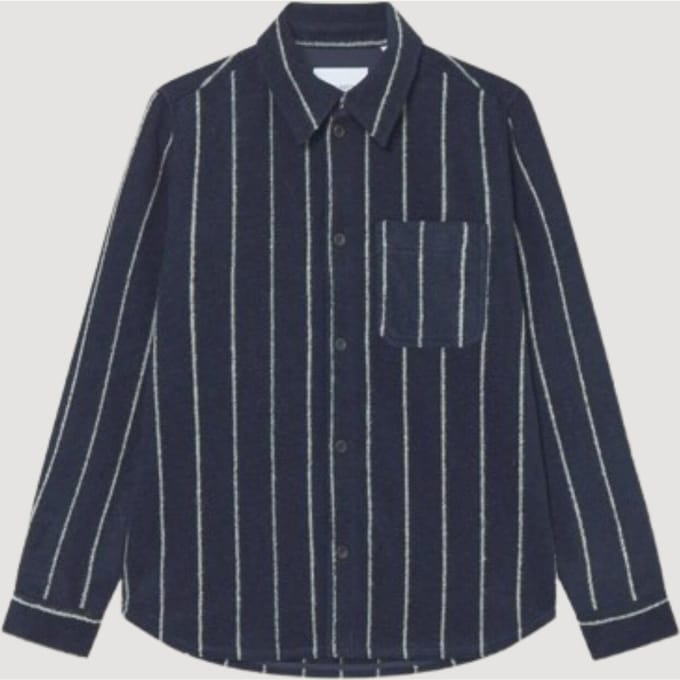 Lennon Wool Pinstripe Overshirt