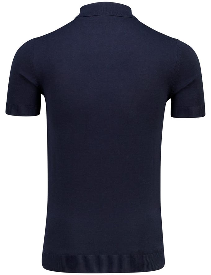 Born With Appetite poloshirt korte mouw donkerblauw