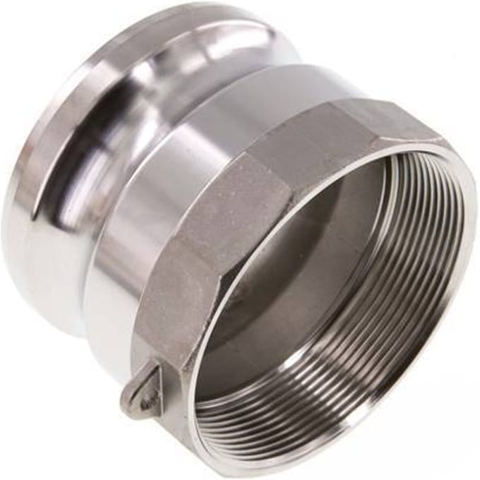 Camlock DN 75 (3'') Koppeling RvsRp 3'' met binnendraad Type A MIL-C-27487