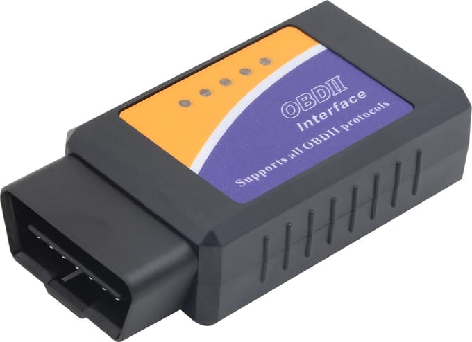 INF Lecteur de code d'erreur OBD II iOS/Apple/Android - WiFi noir