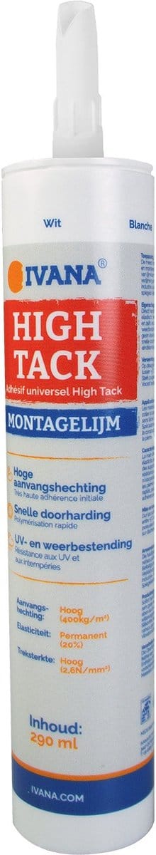 Ivana Hightack Montagelijm Zwart 290ml