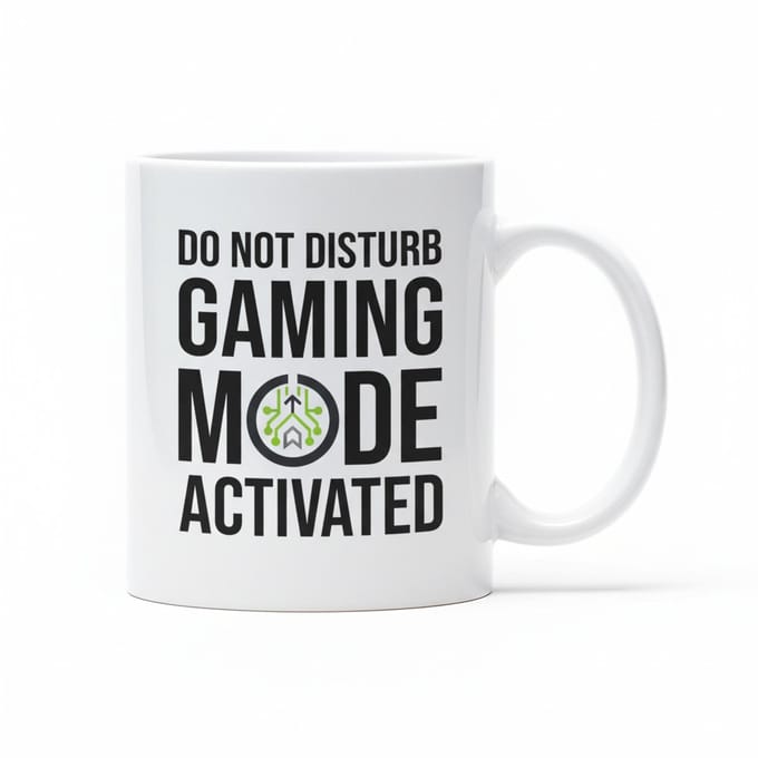 'Gaming Mode Activated' Mok - Grappige Gamer Tekst Beker - 330 ml - Cadeau voor PC, Console & Video Game Liefhebbers