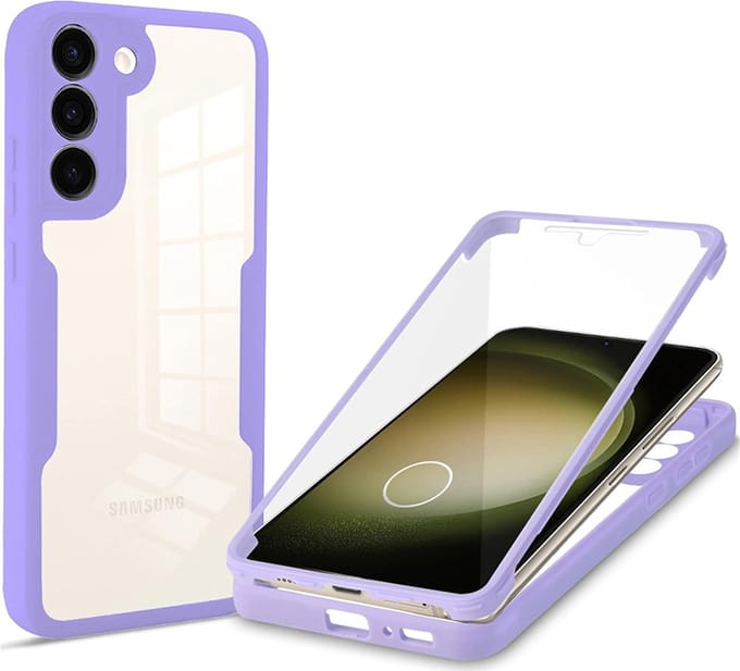 Hoesje geschikt voor Samsung Galaxy S23 Plus - Techsuit ColorVerse 360 Case met Screenprotector - Paars