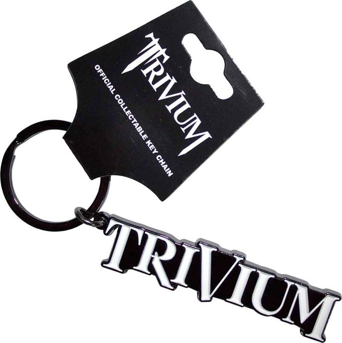 Trivium - Logo Black Sleutelhanger - Zwart/Wit