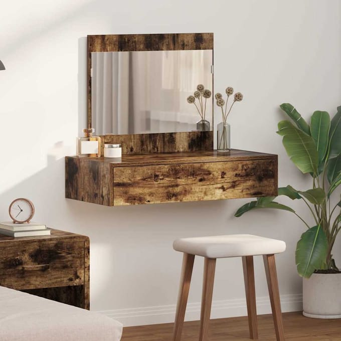 vidaXL - Kaptafel - Bruin - 83 - x - 40 - x - 70 - cm - Bewerkt - hout