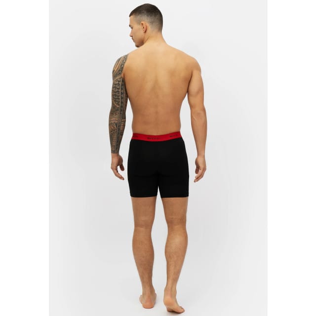 Phil & Co Boxershorts Heren Met Lange Pijpen Boxer Briefs 3-Pack Zwart - Maat L