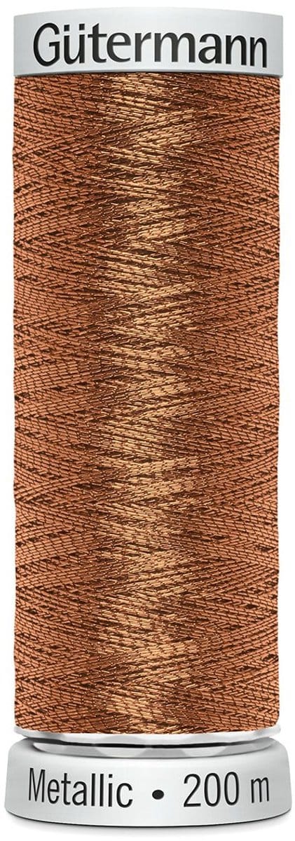 Gütermann Sulky Metallic borduurgaren, 200m, Kleur 7011 brons
