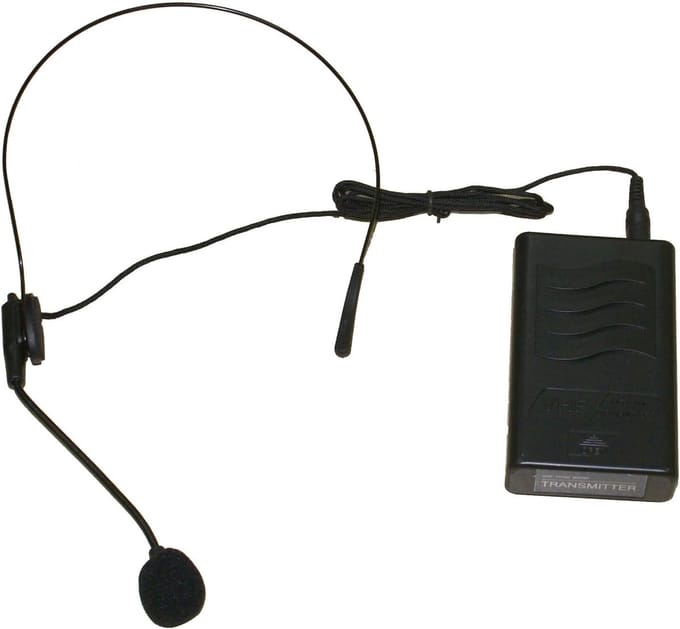 Draadloos Microfoonsysteem met 2 Kanalen en 2 Microfoons: Handheld en Headset