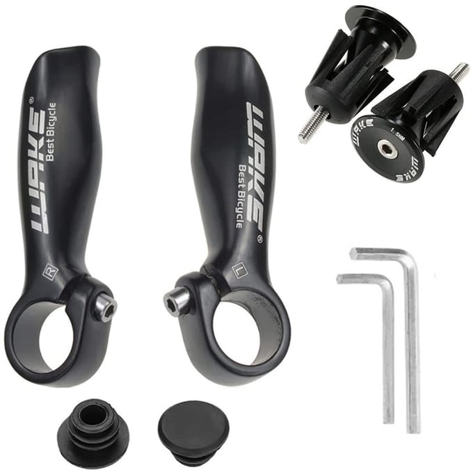 Fiets Stuurgrepen - Handvatten Fiets - Comfortabel Fietsen - Aluminium Constructie - 22.2mm Diameter - Zwart