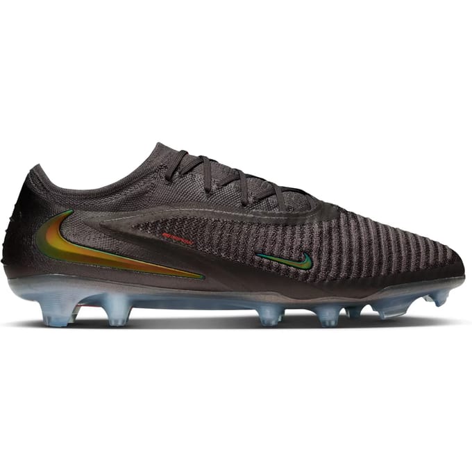 Nike Phantom 6 Low Elite LV8 FG Gris Moyen Noir Ambre Doré Crampons Unisexes IF4097-288 41