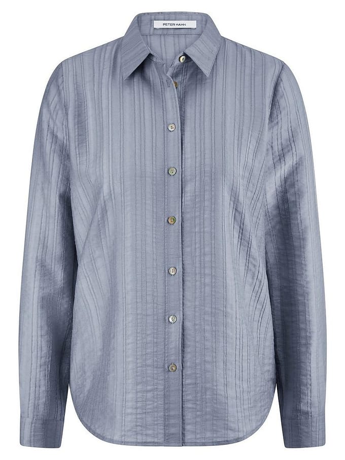 Blouse lange mouwen Van Peter Hahn blauw
