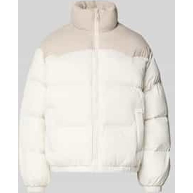 Gewatteerd jack met labelstitching, model 'NOE'