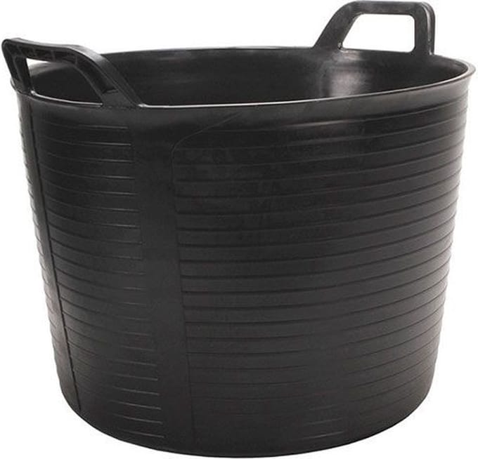 RUBI FLEXTUB Serie - Flexibele Emmer - 25L - Ergonomische Handgrepen - Zwart